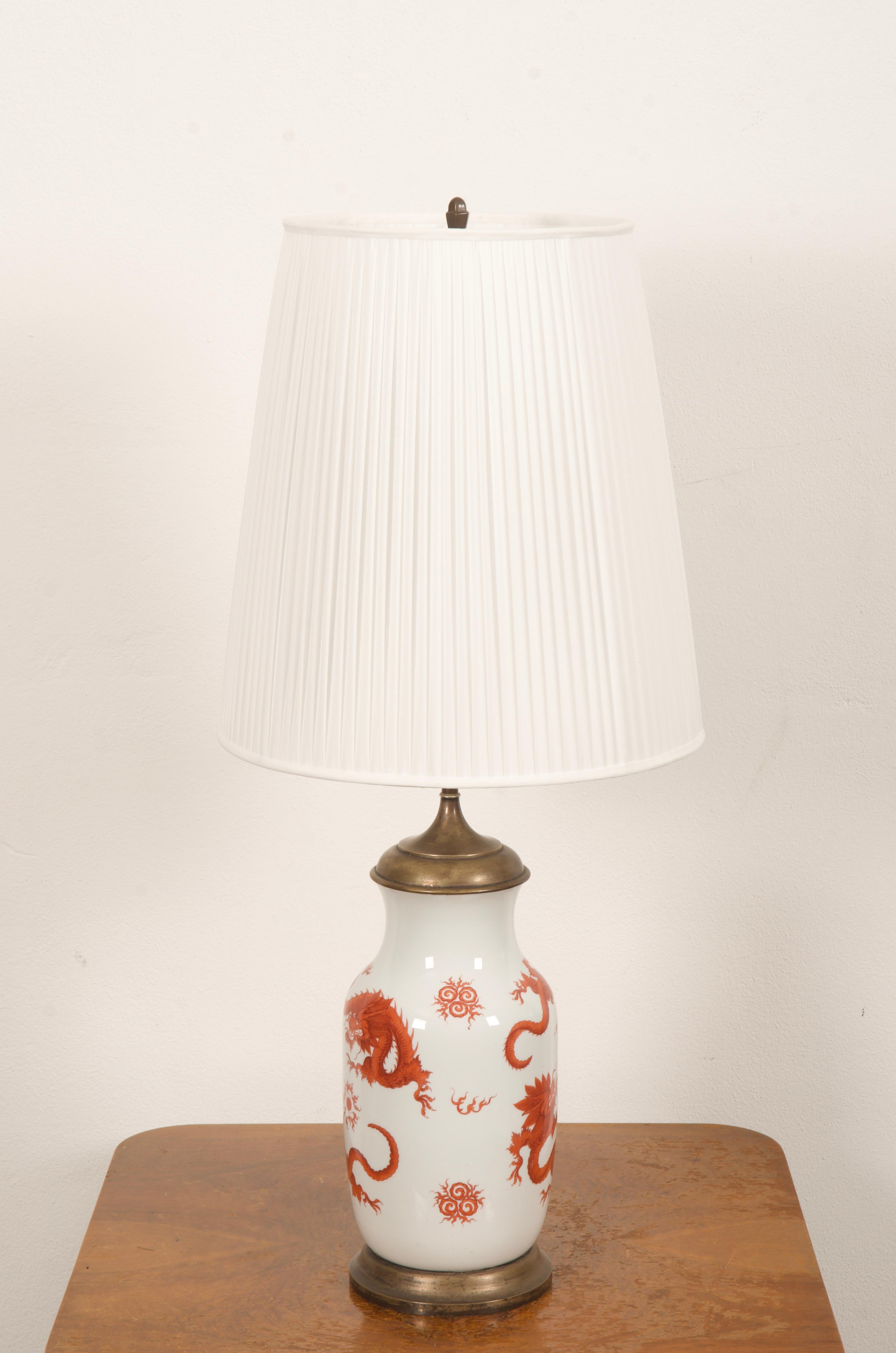 Meissen Table Lamp from the 1920s For Sale 1