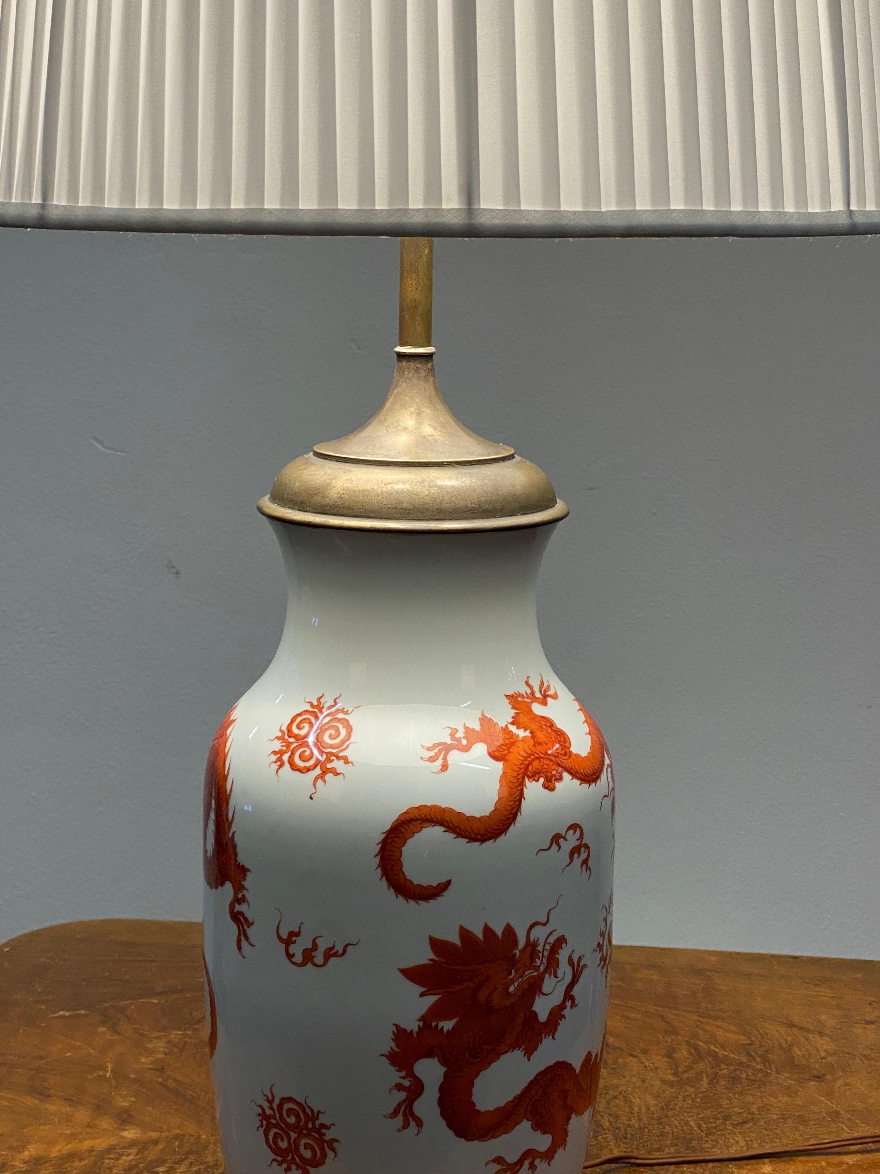 Meissen Table Lamp from the 1920s For Sale 5