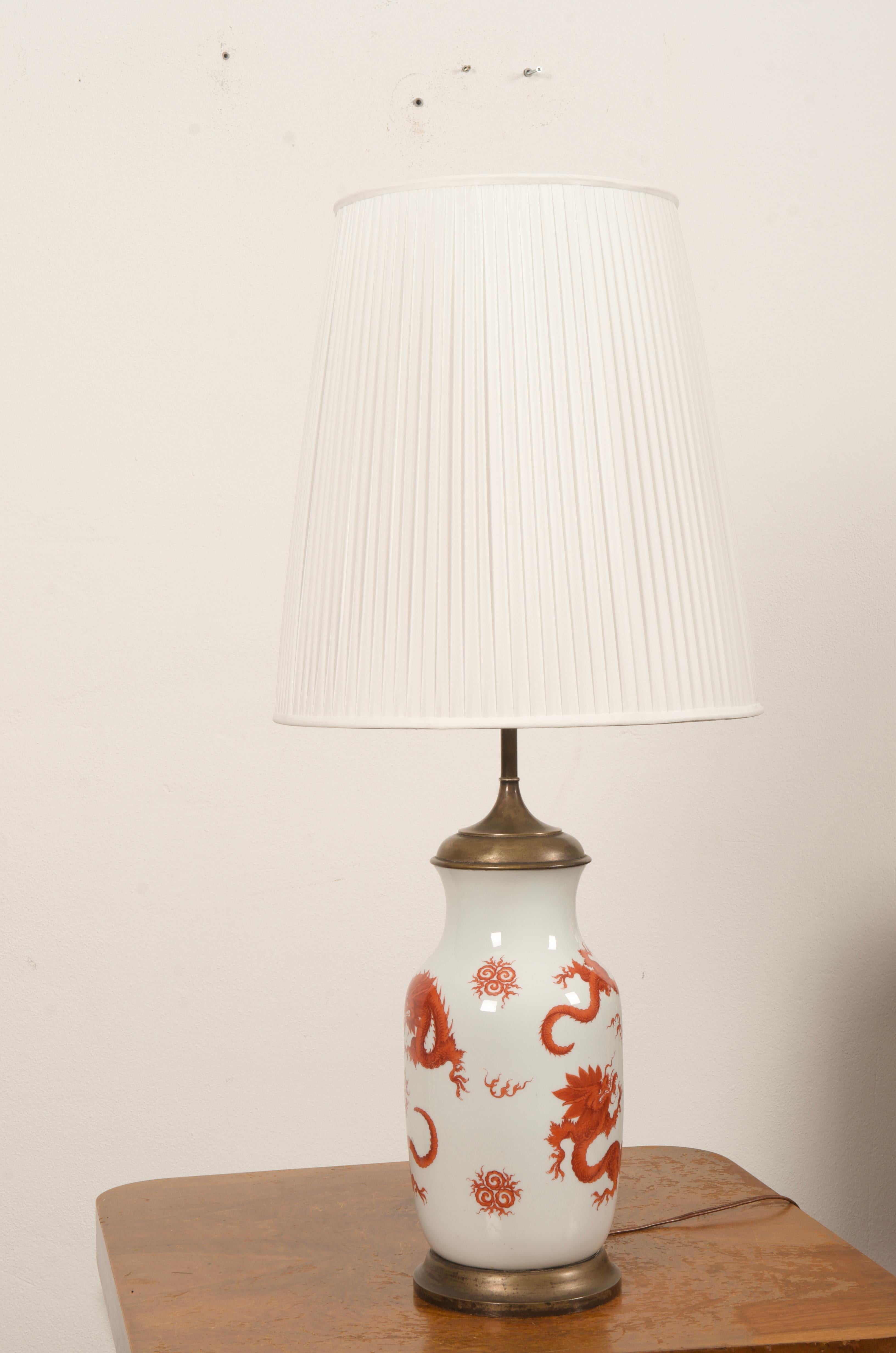 Meissen Table Lamp from the 1920s For Sale 7