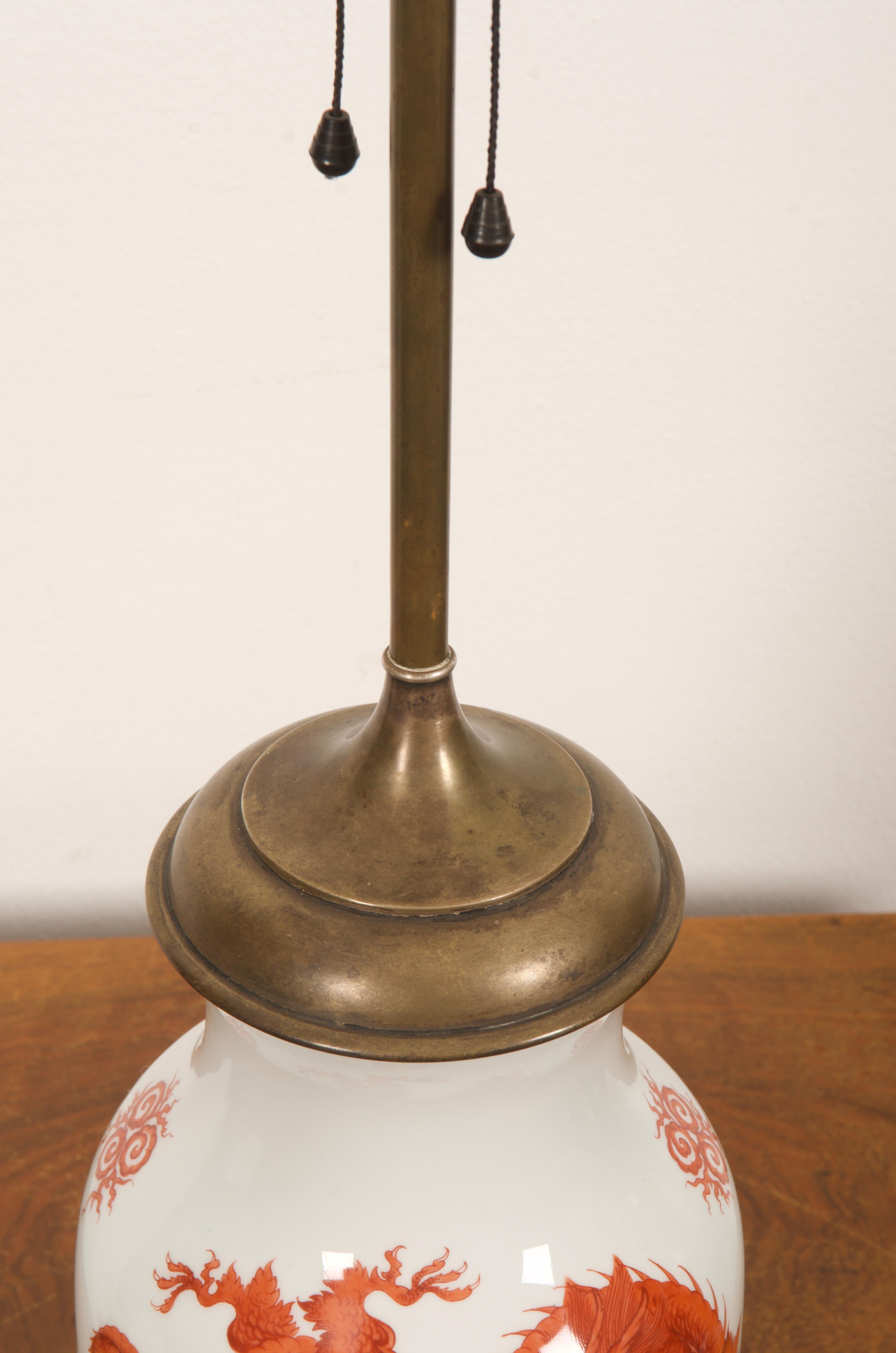 German Meissen Table Lamp from the 1920s For Sale