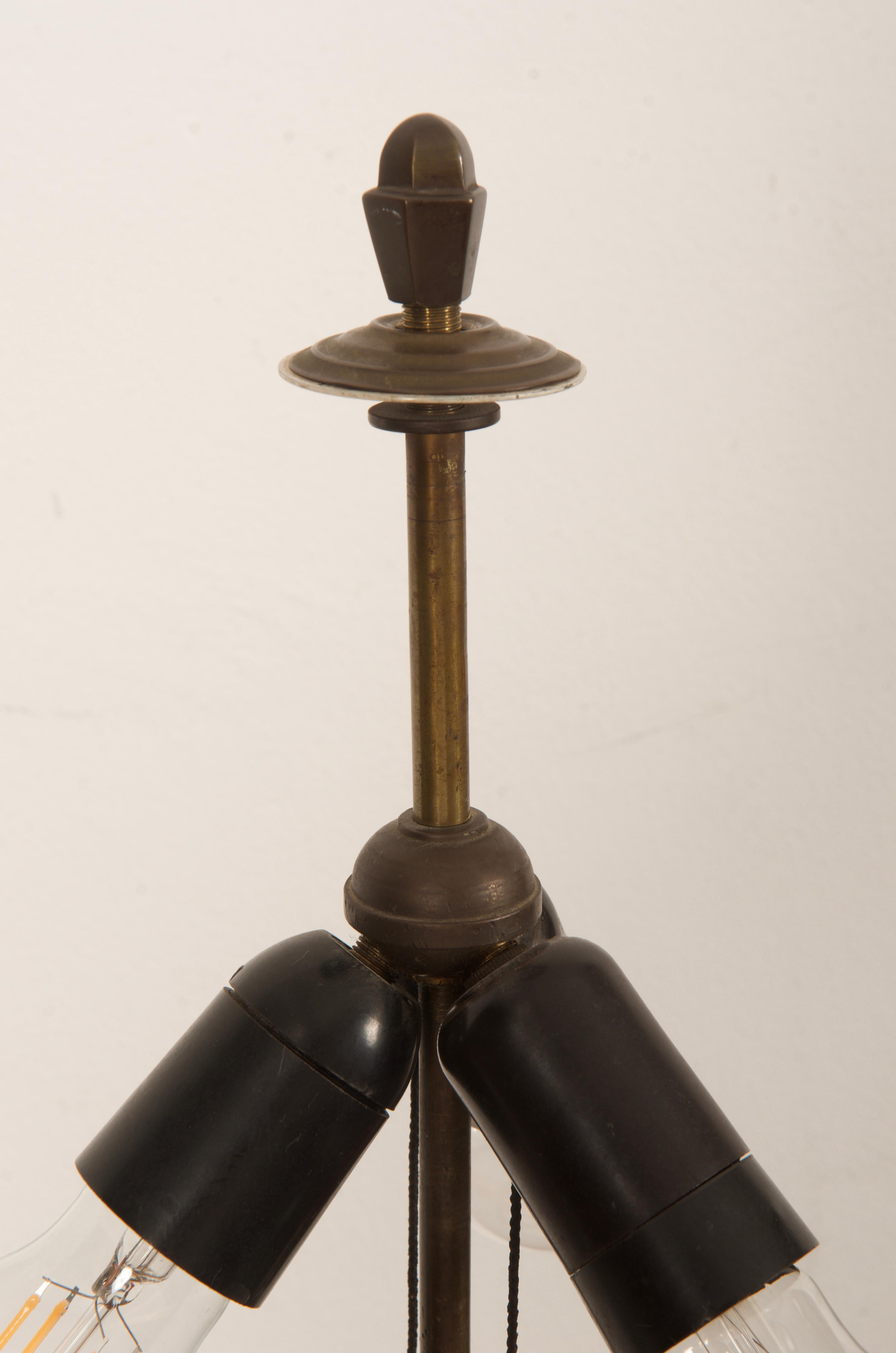 Brass Meissen Table Lamp from the 1920s For Sale