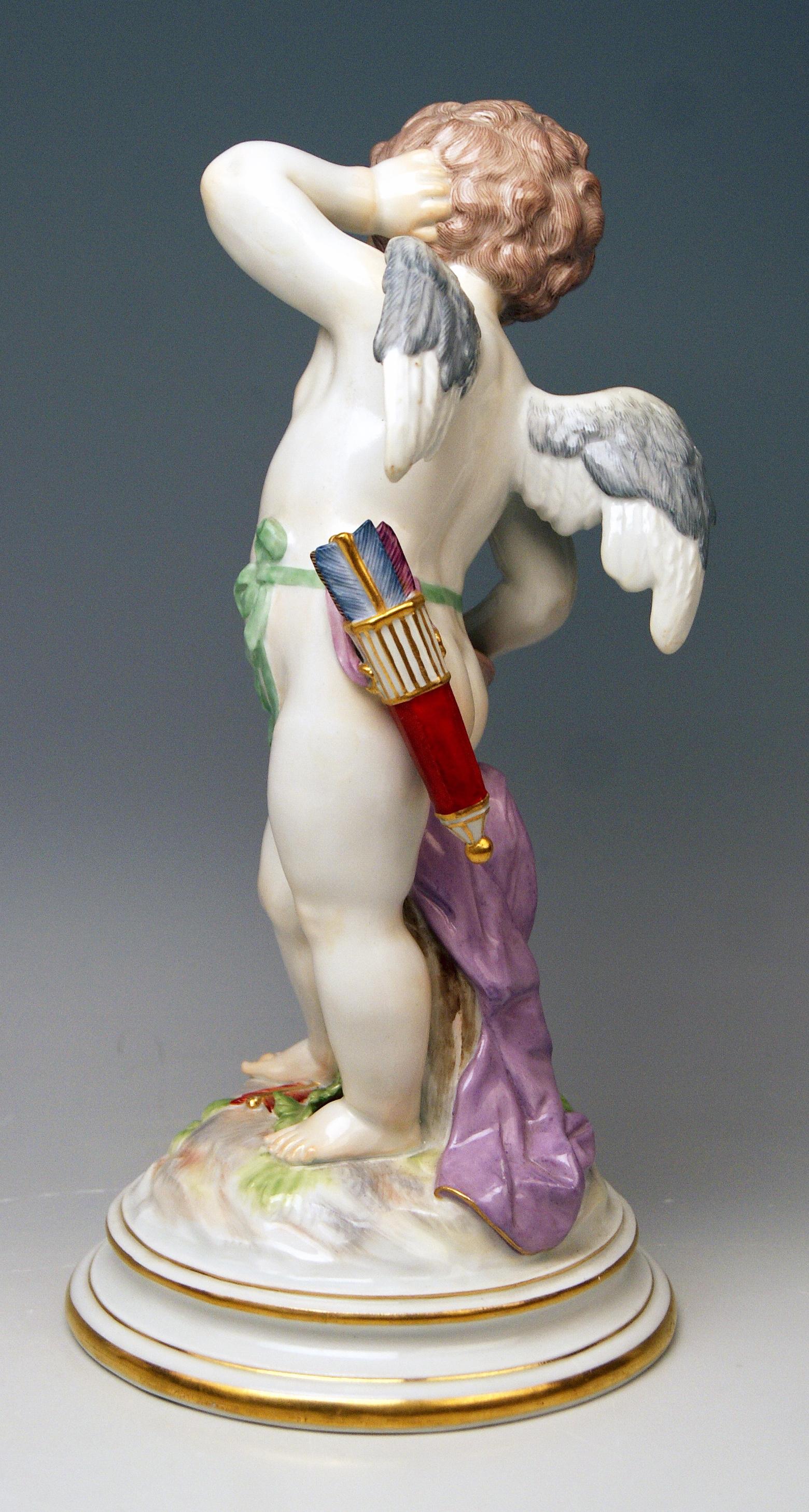 meissen cupid figurine