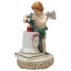 Meissen Großes Motto Kind Je Les Mets a Calme G 29 Acier Marcolini Periode, Meissen