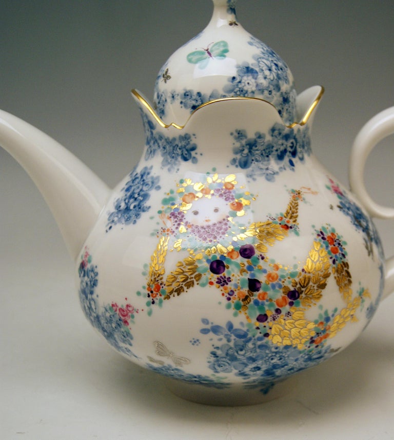 Meissen Tea Pot Decor 680691 Summer Night's Dream by Heinz Werner at 1stDibs heinz werner