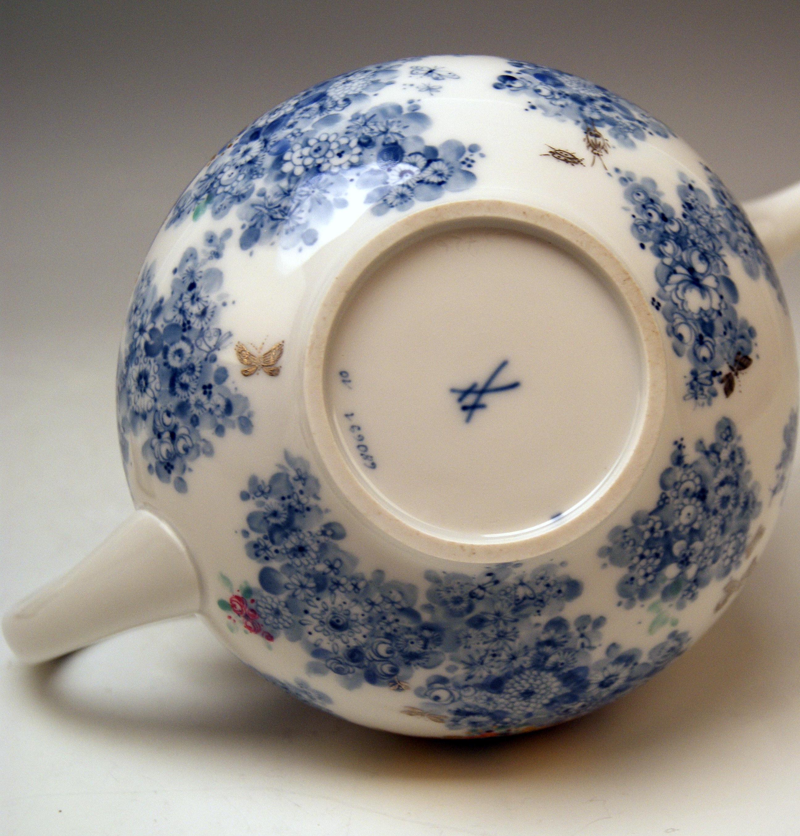 Hand-Painted Meissen Tea Pot Decor 680691 Summer Night's Dream by Heinz Werner