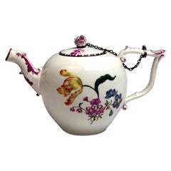 Meissen Tea Pot with Animal Spout and Flower Decoration Rococo Period circa 1740