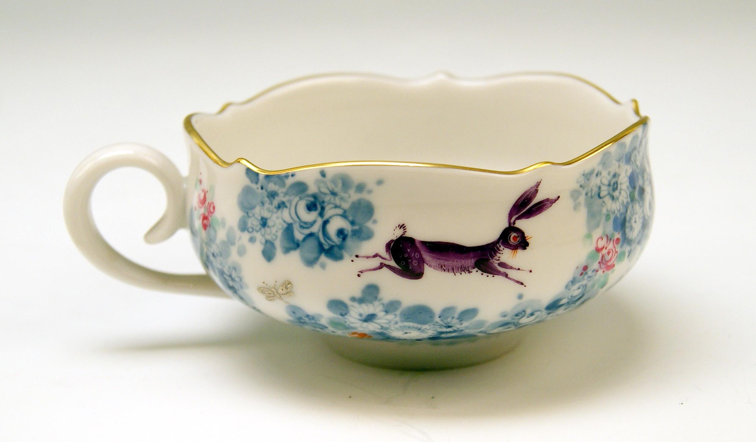 German Meissen Tea Set D Decor 680691 Summer Night's Dream by Heinz Werner c.1970-80