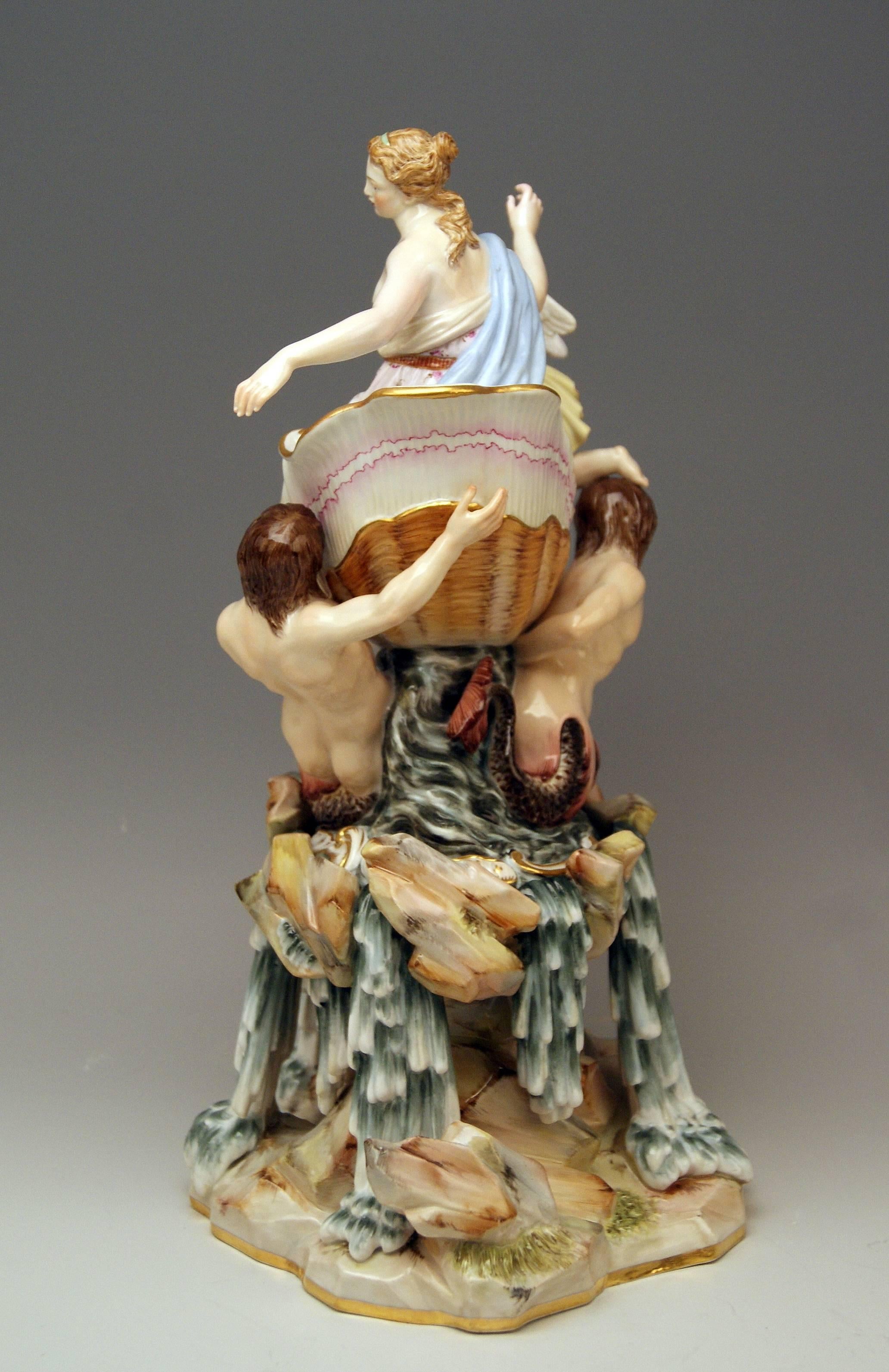 Meissen Triumph of Venus Model 127 Kaendler Johann Joachim c.1870 In Excellent Condition In Vienna, AT