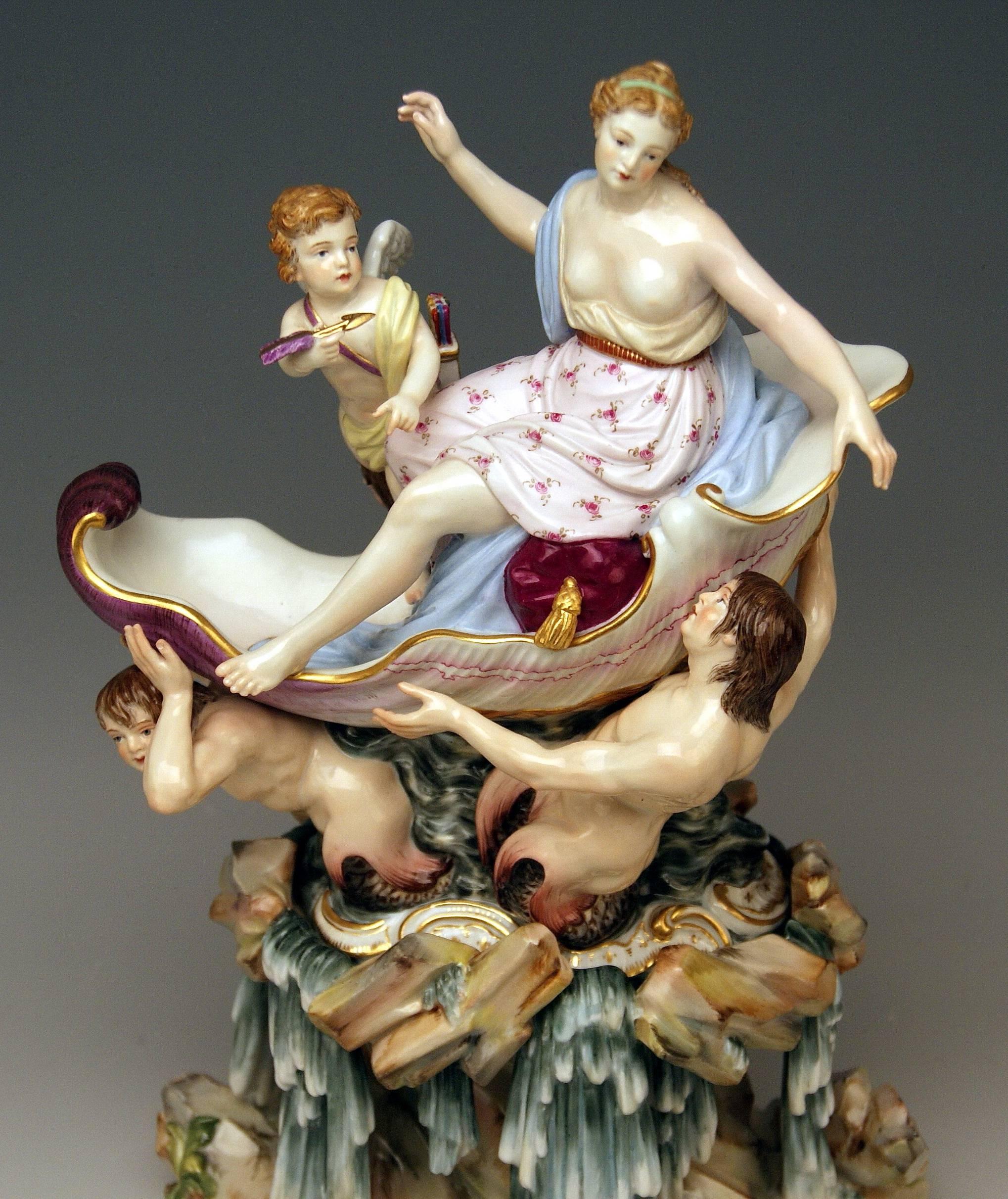 Porcelain Meissen Triumph of Venus Model 127 Kaendler Kändler Johann Joachim