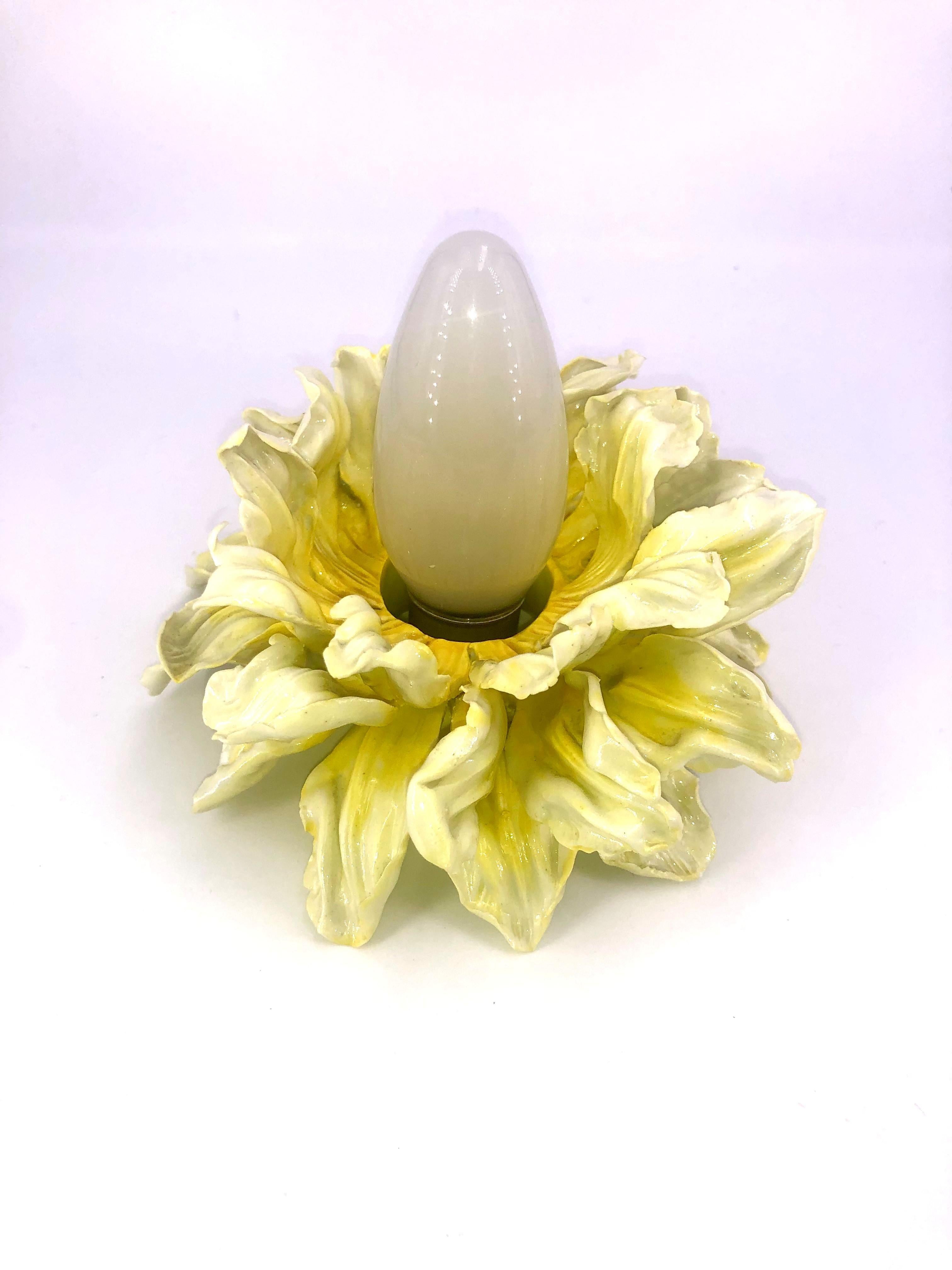 Meissener Unikat Jugendstill Blte als Lampenschirm im Zustand „Hervorragend“ im Angebot in Remshalden-Grunbach, DE