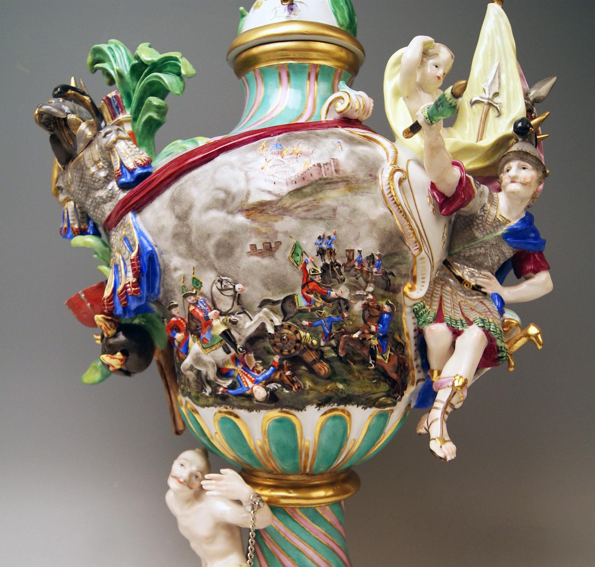 SOLD Meissen Vase Four Elements the Fire by Johann Joachim Kaendler Model 321 1