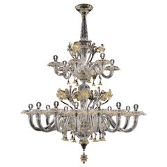 Meknes 4797 18 Chandelier in Glass, by Barovier&Toso