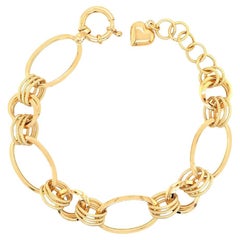 Mel Bracelet à deux chaînes en or 18K