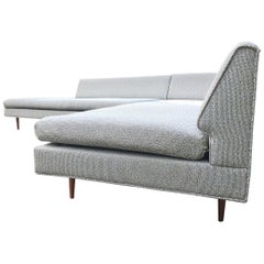 Vintage Mel Abitz for Galloway Furniture angled Sectional Sofa