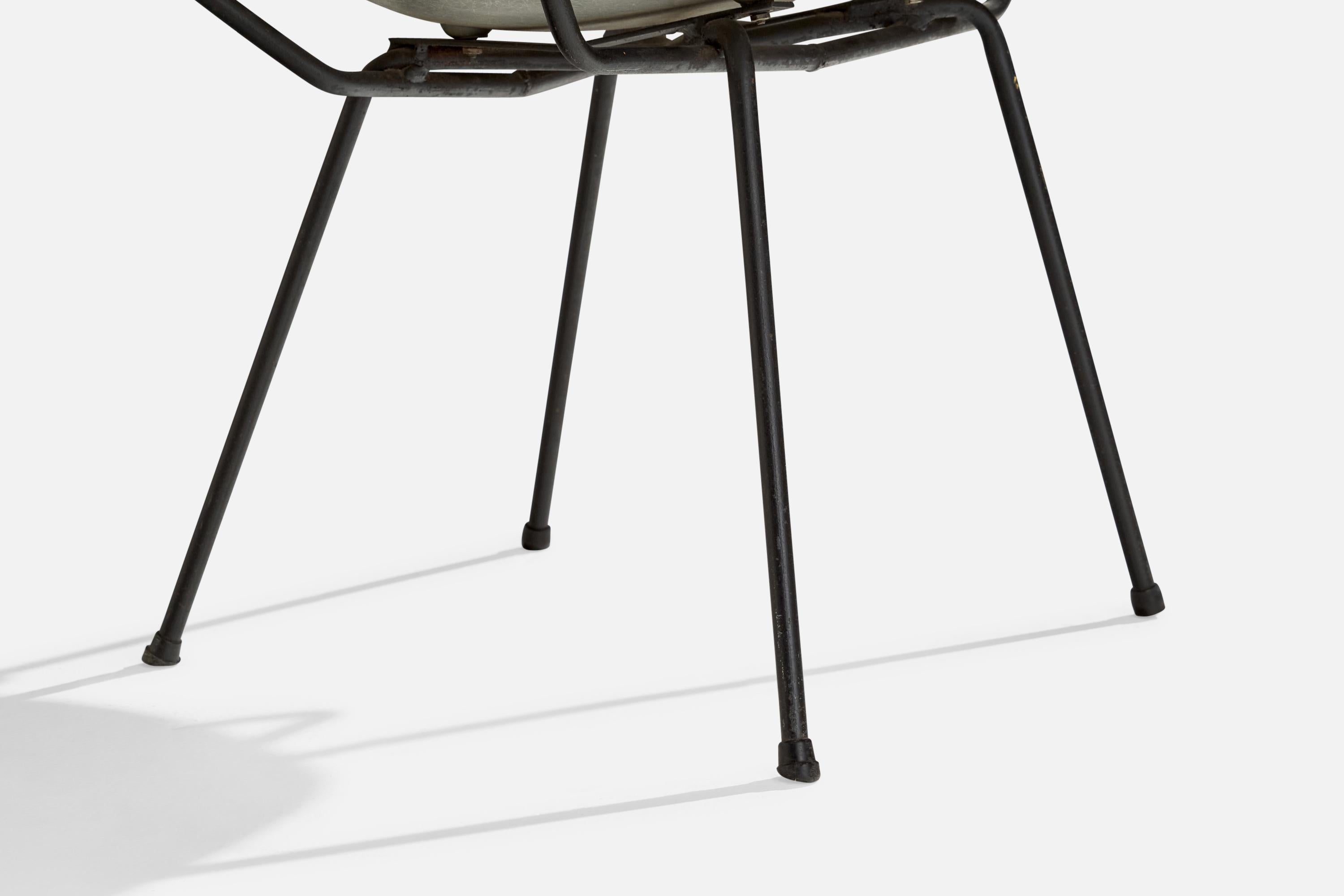 Américain Mel Abitz & Forest Wilson, fauteuil, fibre de verre, métal, États-Unis, années 1950 en vente