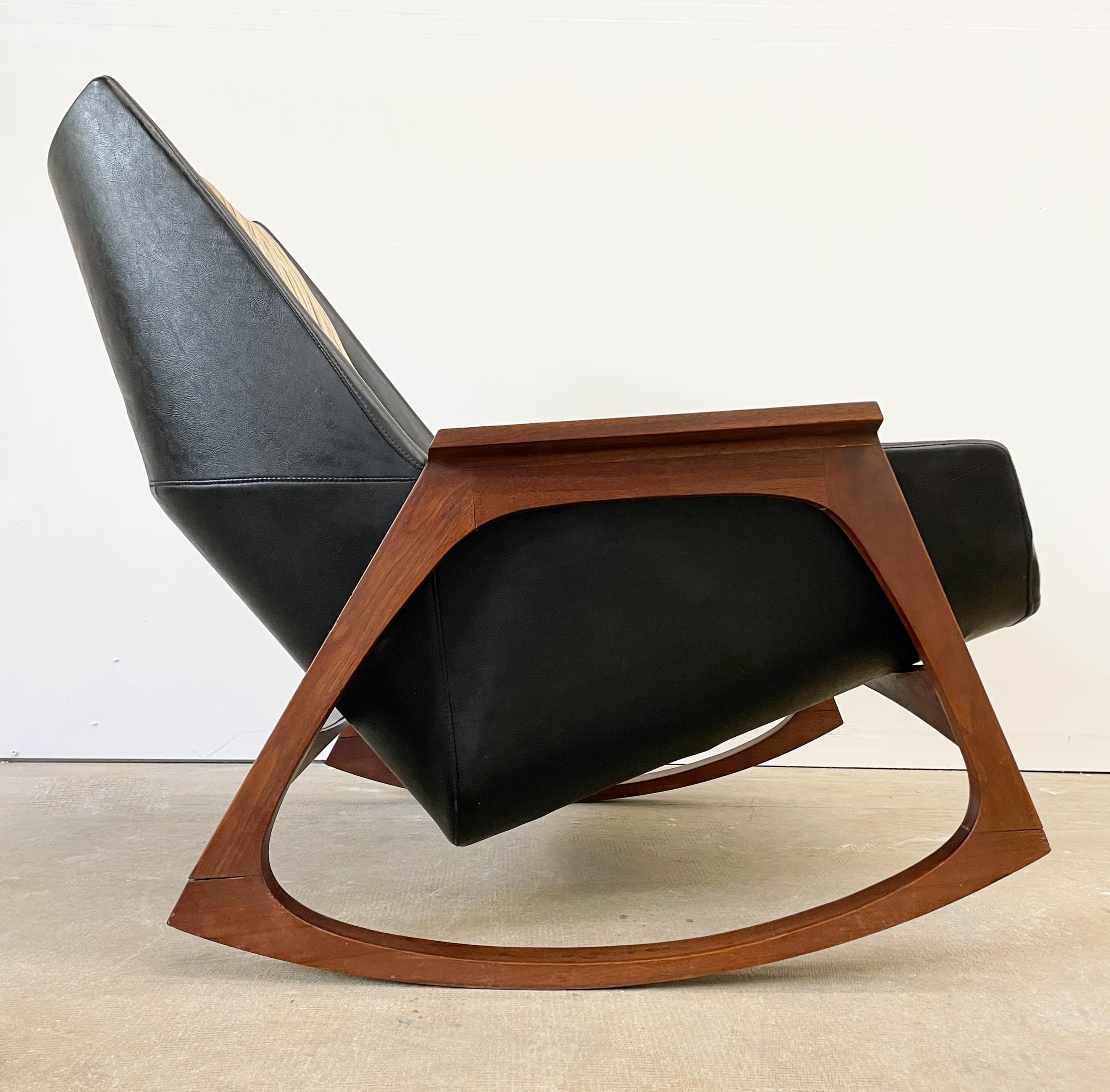 20th Century Mel Abitz Mid Century Modern Malabar Rocking Chair