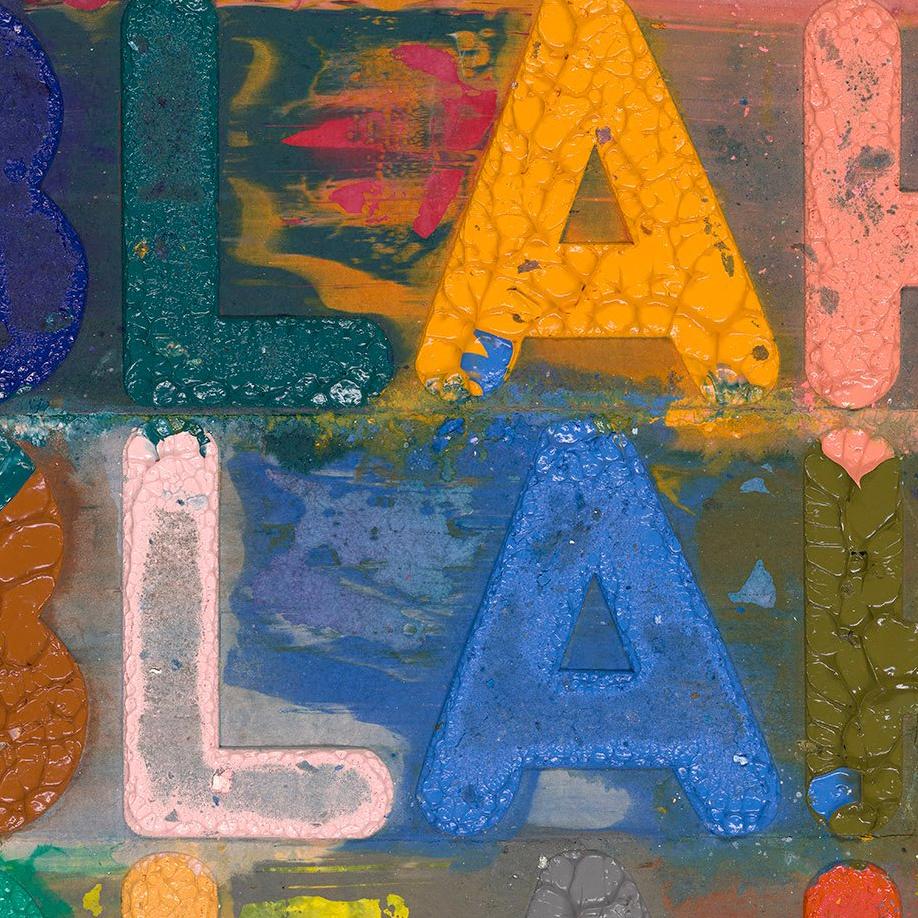 blah blah blah art piece