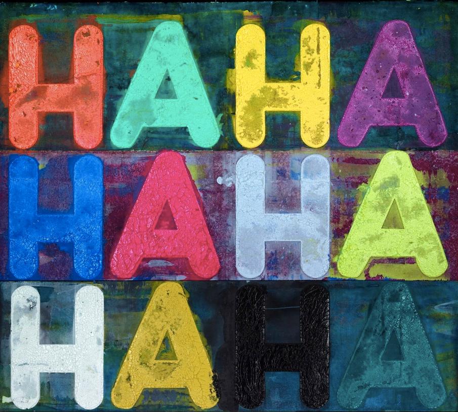 HA - Mixed Media Art by Mel Bochner