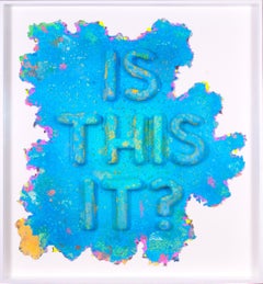 Used Mel Bochner 'Is This It?' Cast and Pigmented Paper, 2023