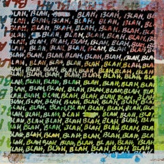 Blah, Blah, Blah + Background Noise, Print, Screenprint, Text Art by Mel Bochner
