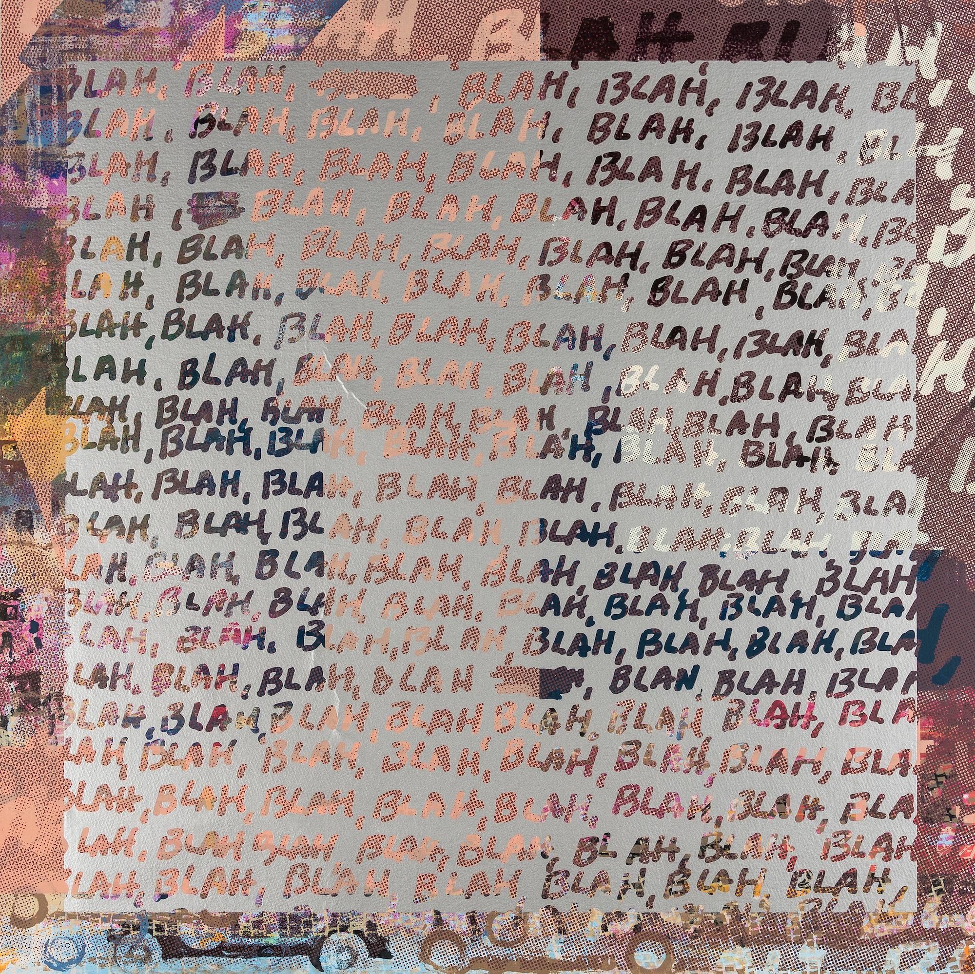Mel Bochner Blah Blah Blah Background Noise Print Screenprint Text Art By Mel Bochner At 1stdibs
