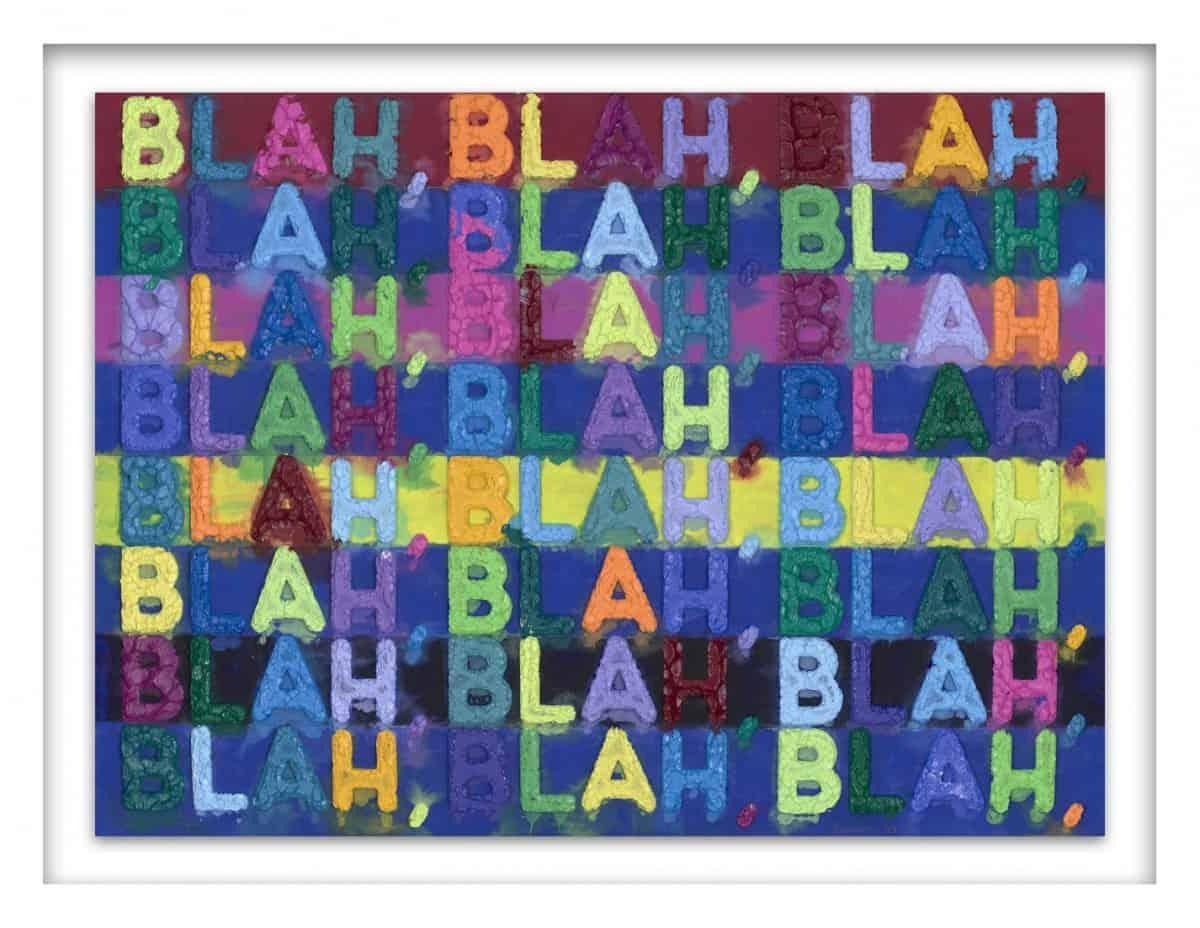 Blah, Blah, Blah - Contemporary Print by Mel Bochner