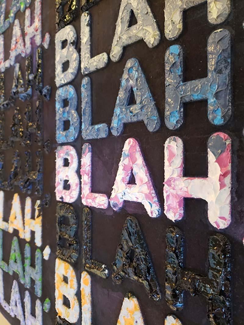Blah, Blah, Blah - Contemporary Mixed Media Art by Mel Bochner