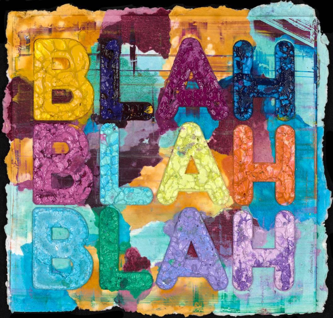Blah, Blah, Blah - Contemporary Print by Mel Bochner