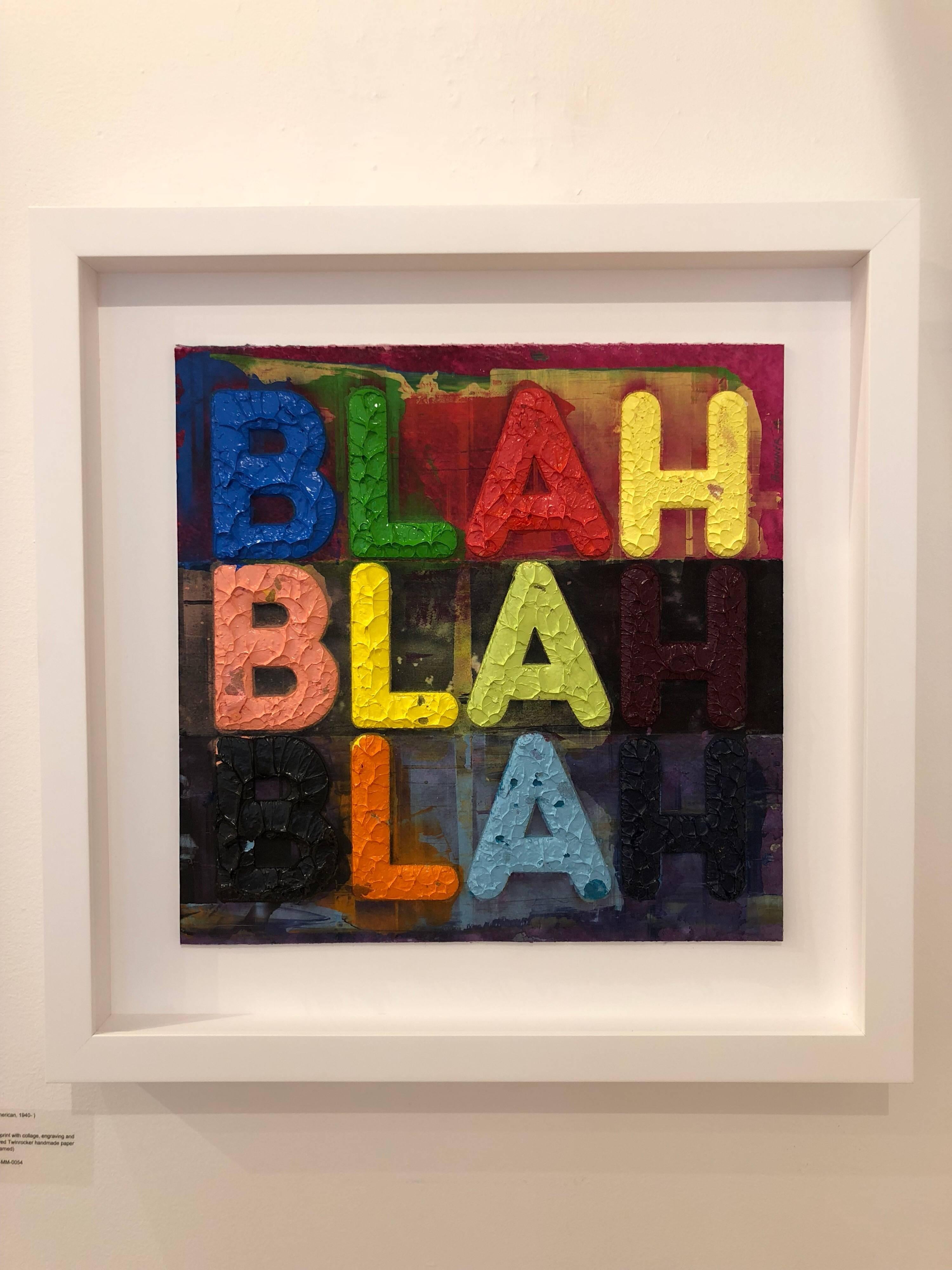 Blah, Blah, Blah - Contemporary Print by Mel Bochner