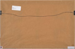 "Chuckle" monoprint firmato ad olio su carta fatta a mano dall'artista Mel Bochner