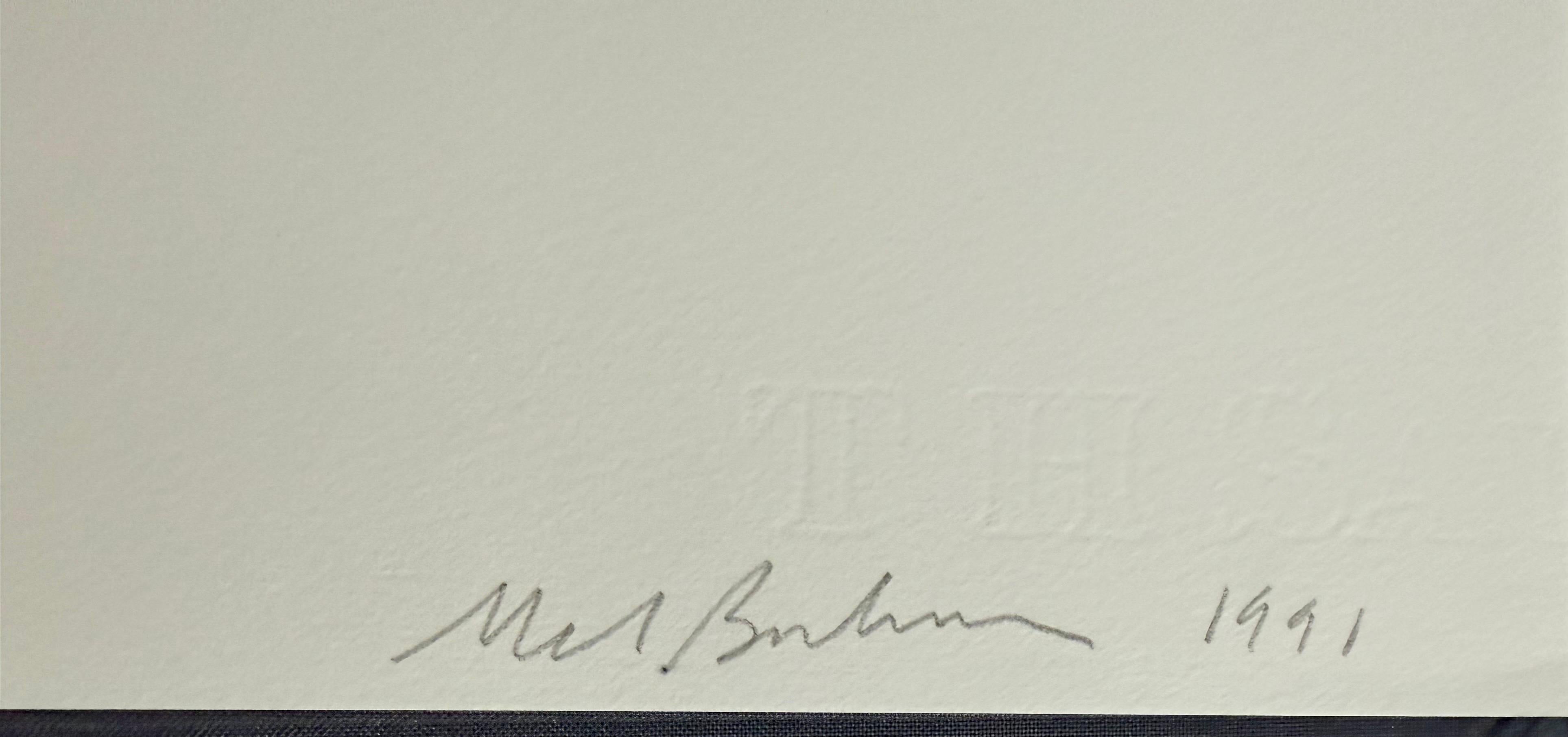 Conceptual Art Hand Signed Mel Bochner Lithograph Print Abstract Geometric Ed 30 For Sale 1