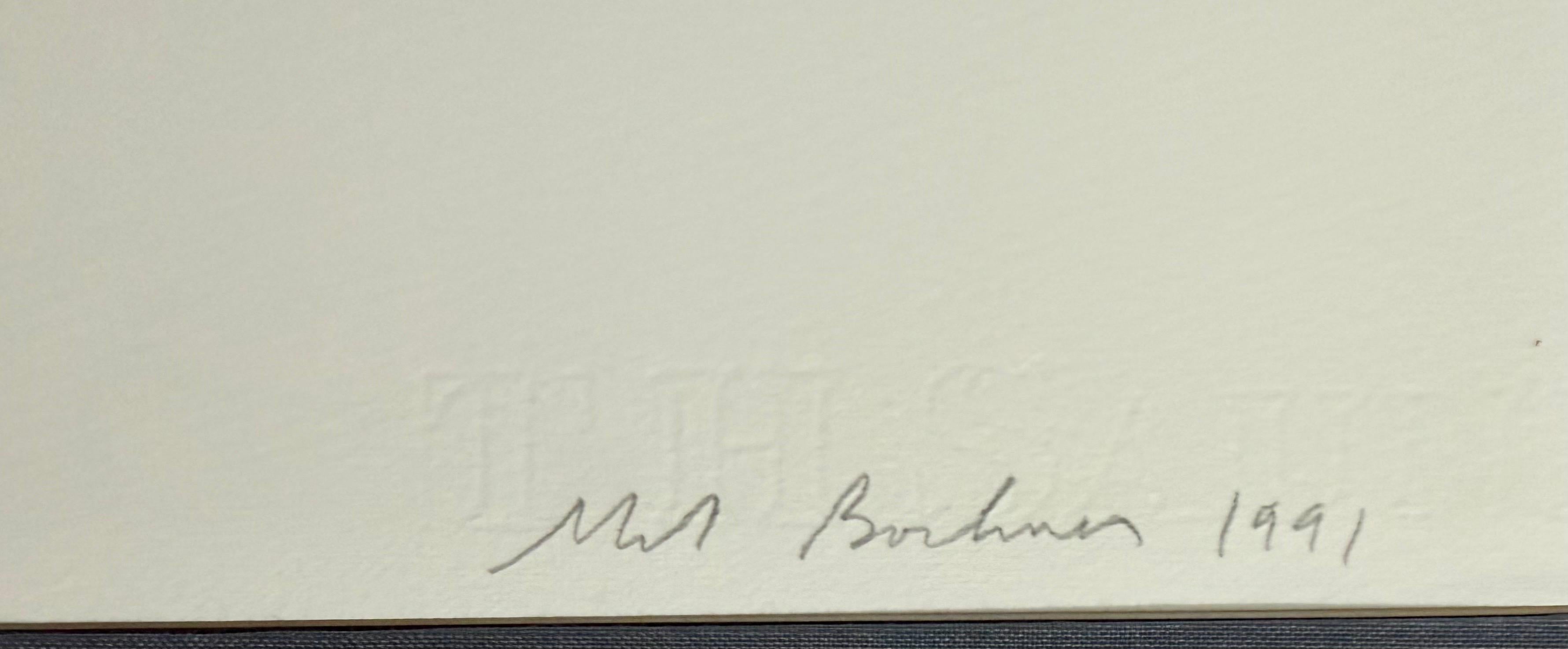 Conceptual Art Hand Signed Mel Bochner Lithograph Print Abstract Geometric Ed 30 For Sale 3