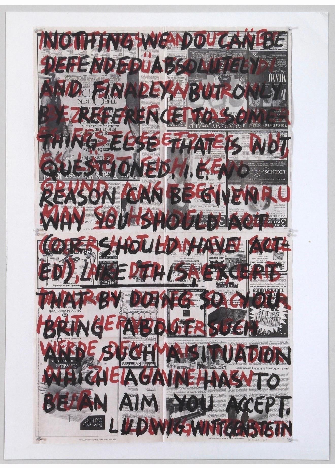 Conceptual Art Hand Signed Mel Bochner Lithograph Print Abstract Geometric Ed 30 For Sale 5