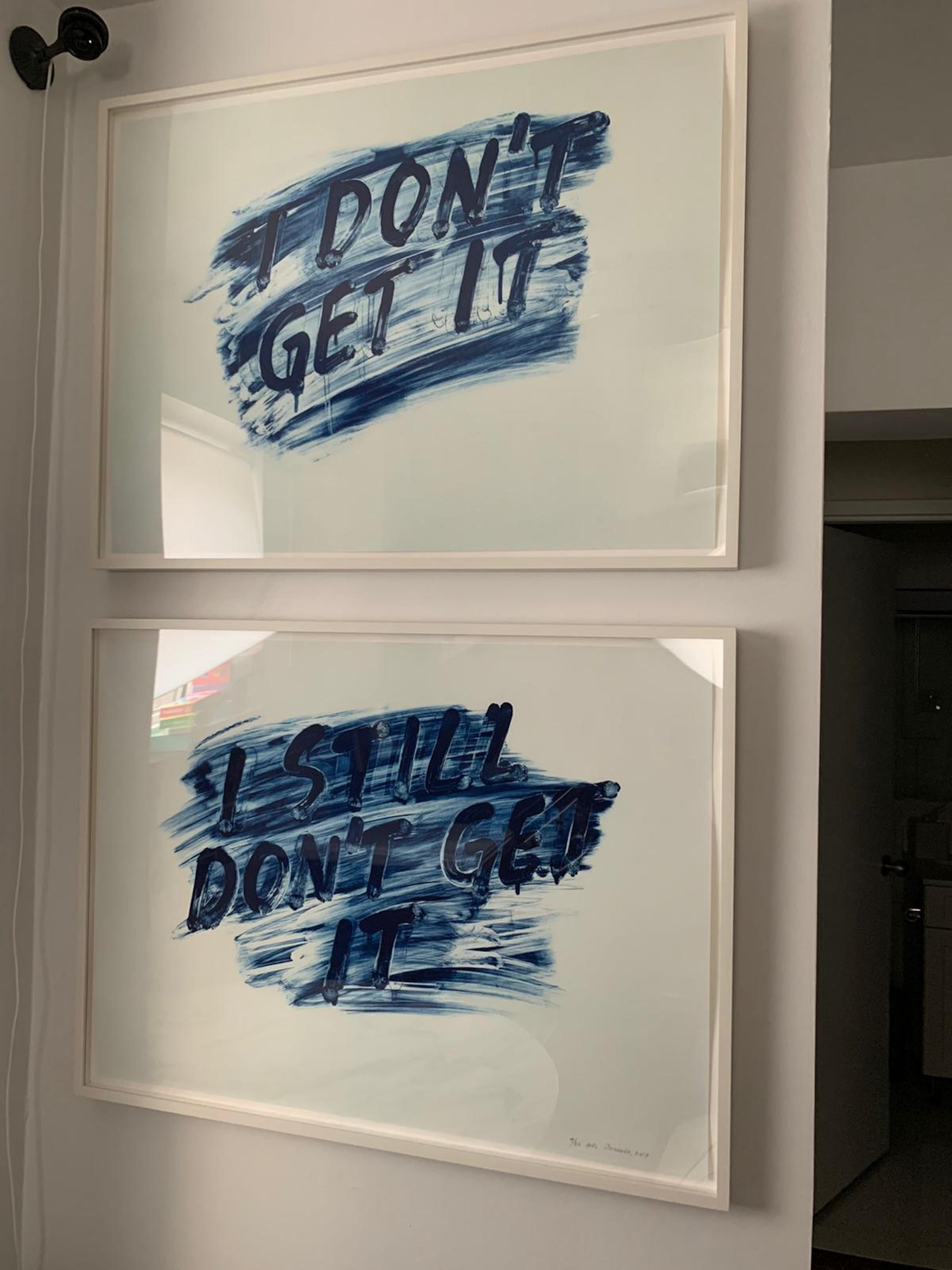 I Don't Get It / I Still Don't Get It - Print by Mel Bochner