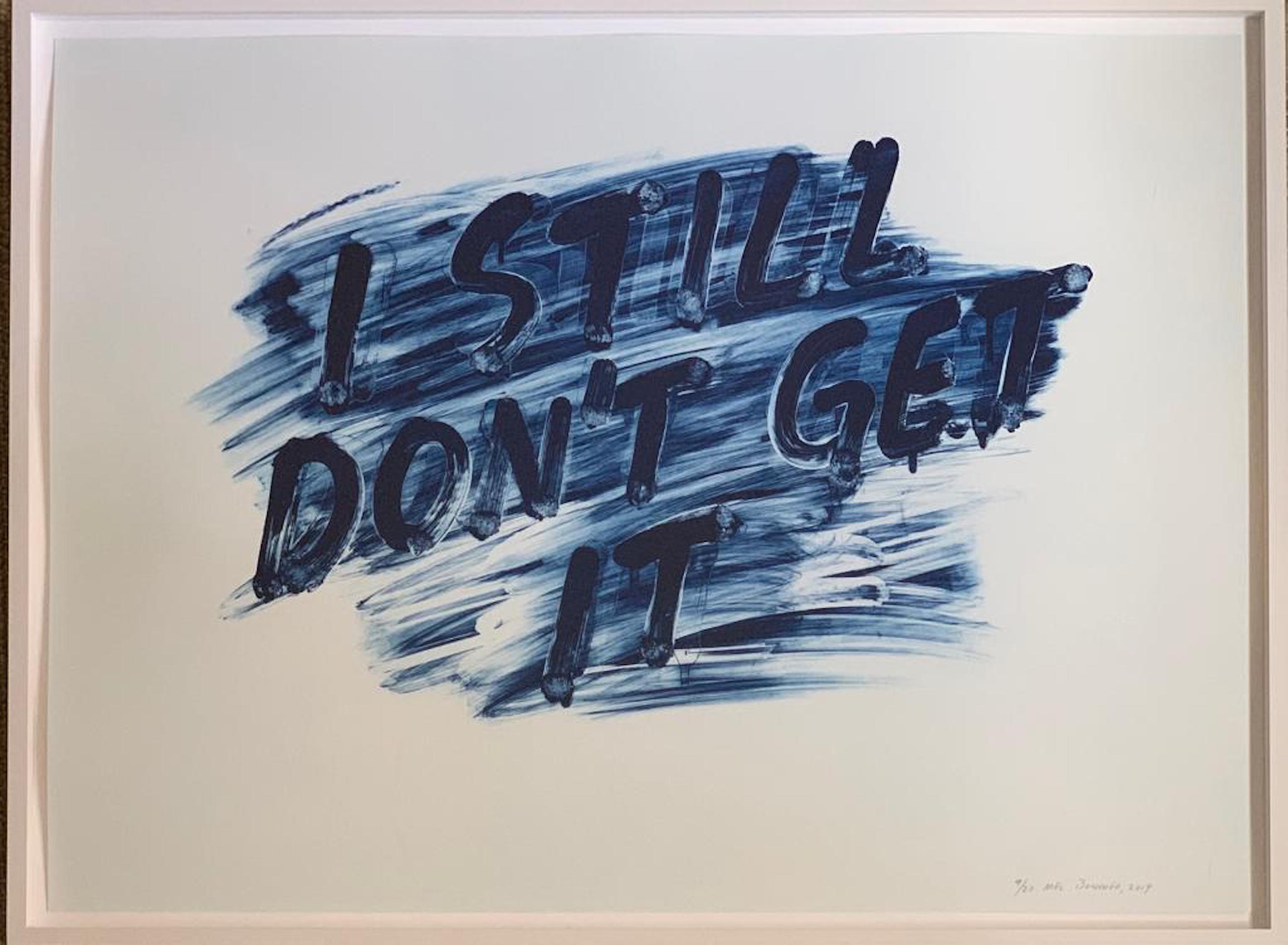 I Don't Get It / I Still Don't Get It - Contemporary Print by Mel Bochner