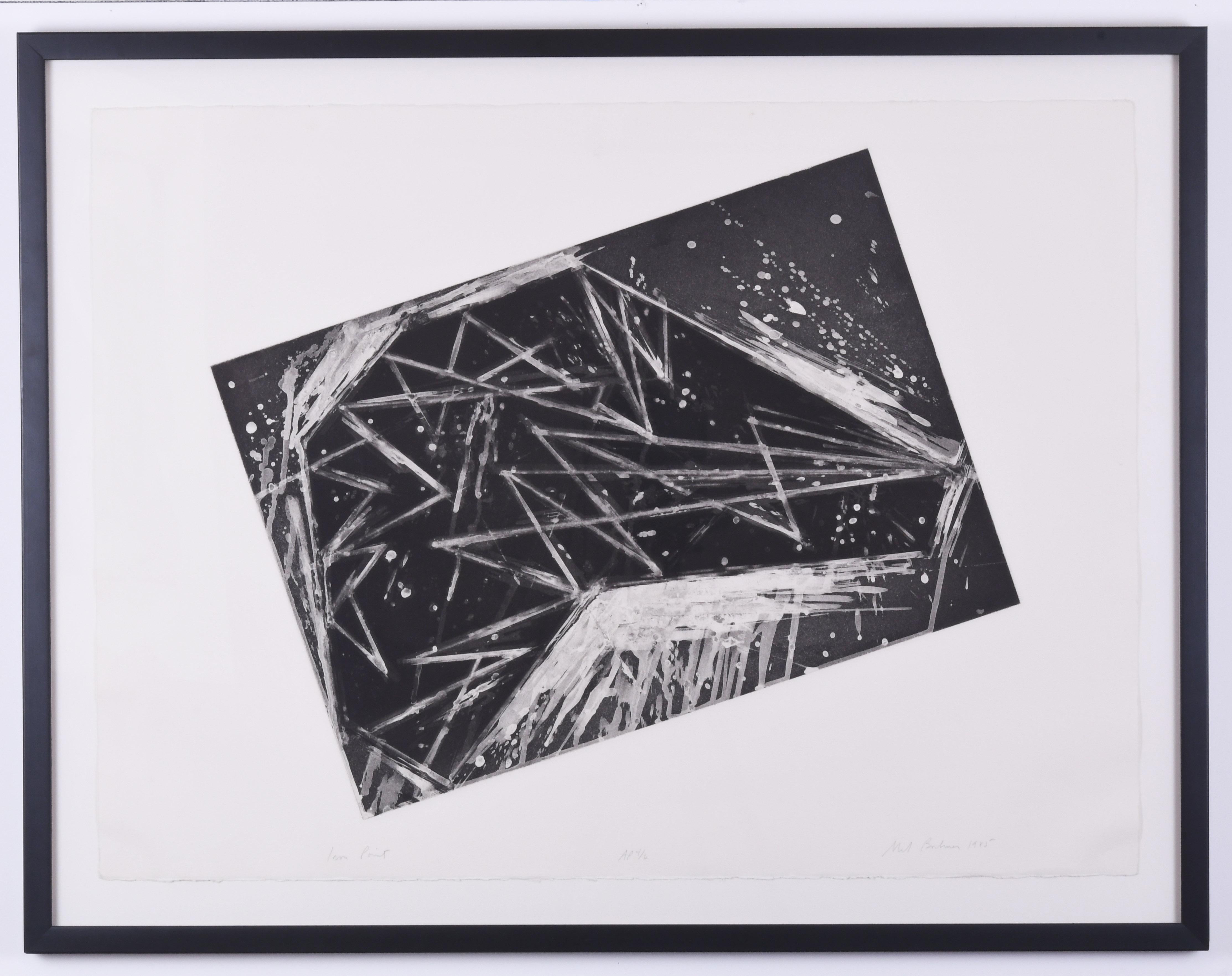 Mel Bochner Abstract Print – Eiserne Spitze