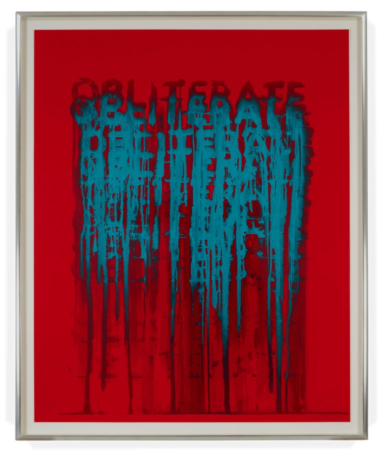 <i></noscript>Obliterate, 2018, by Mel Bochner, offered by Delahunty