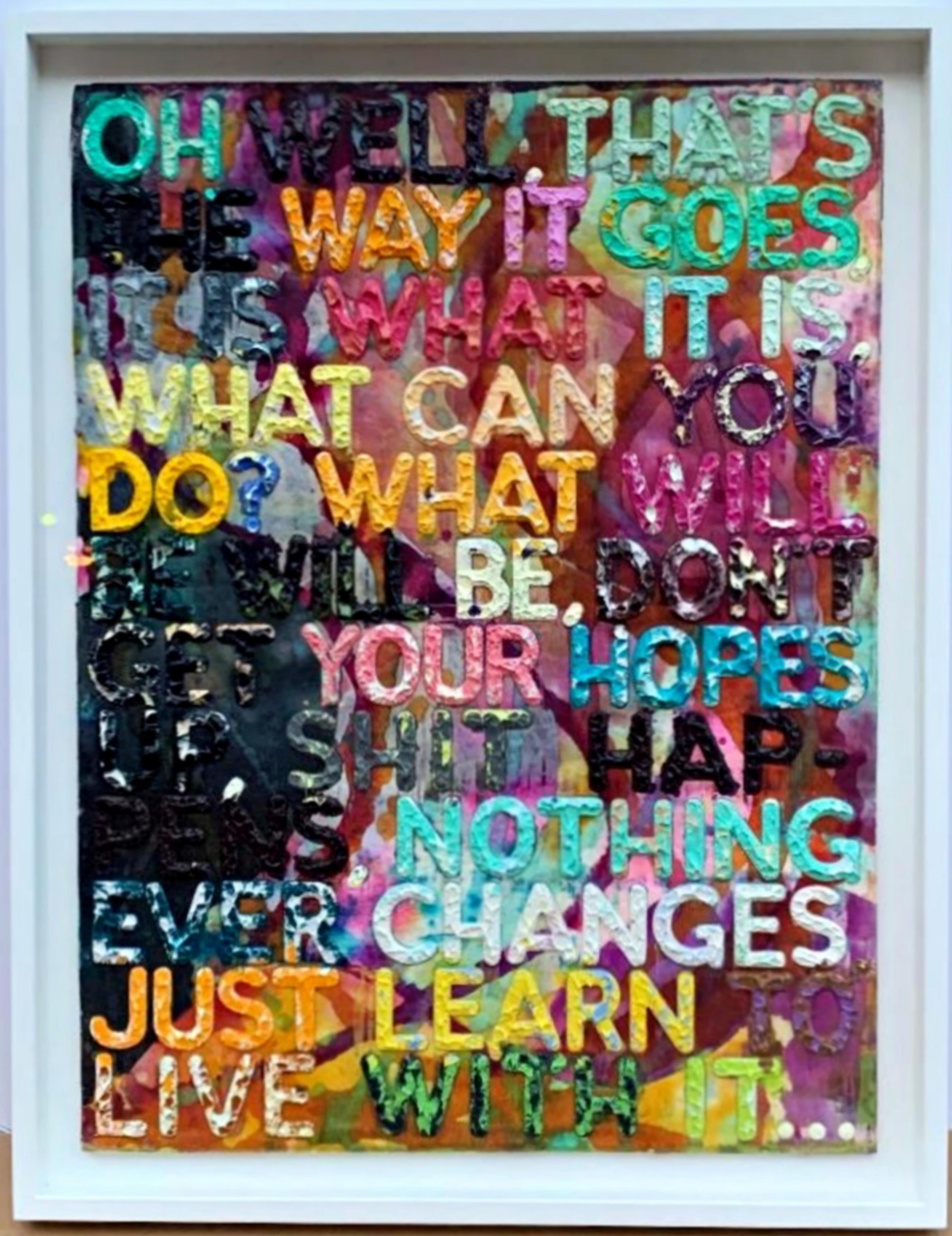 Oh Well  - Mixed Media Art by Mel Bochner