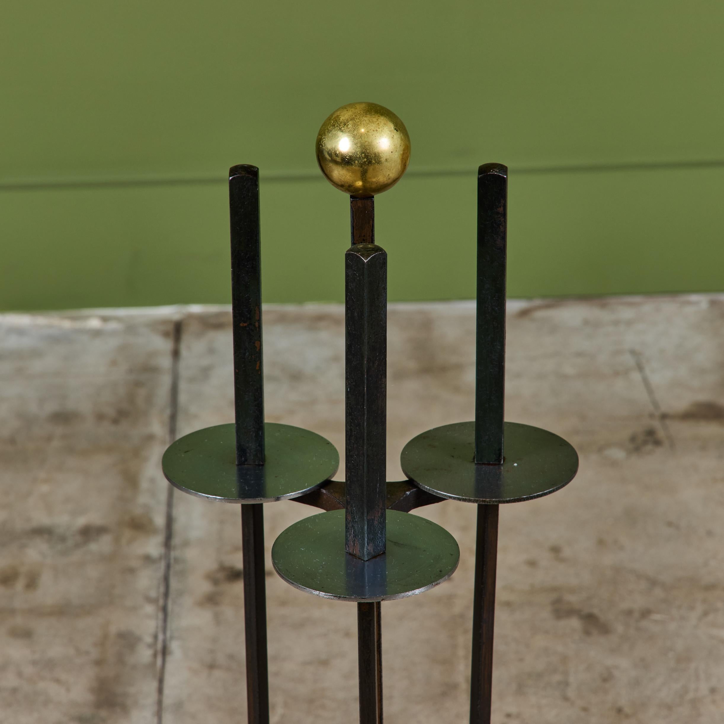 Mel Bogart Fireplace Tool Set For Sale 1