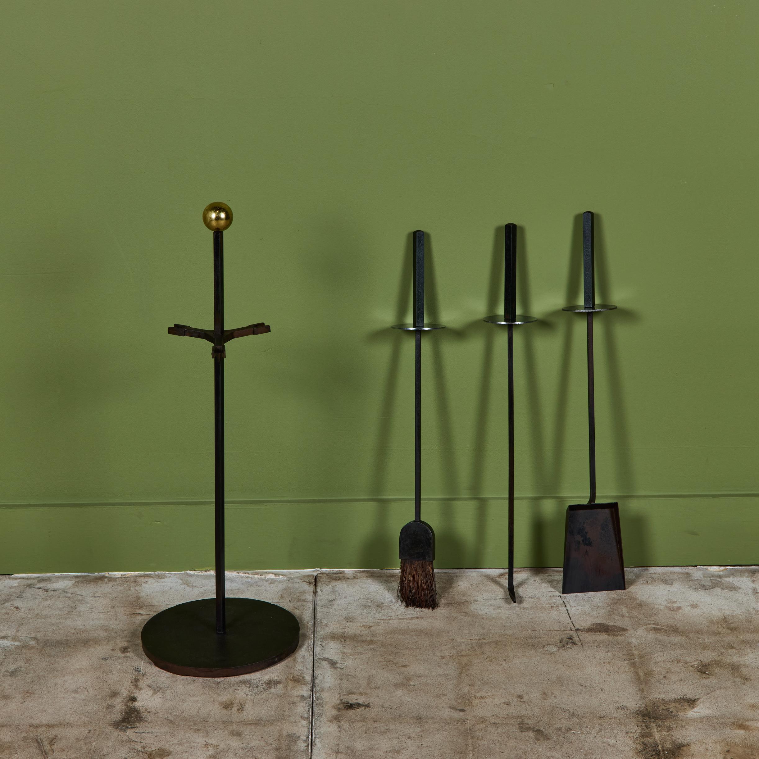Mel Bogart Fireplace Tool Set For Sale 2