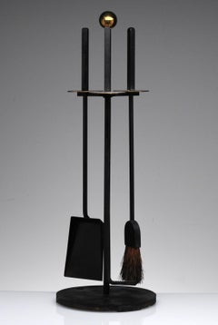 Mel Bogart Outils de cheminée moderne vintage Good Design Award:: 1955
