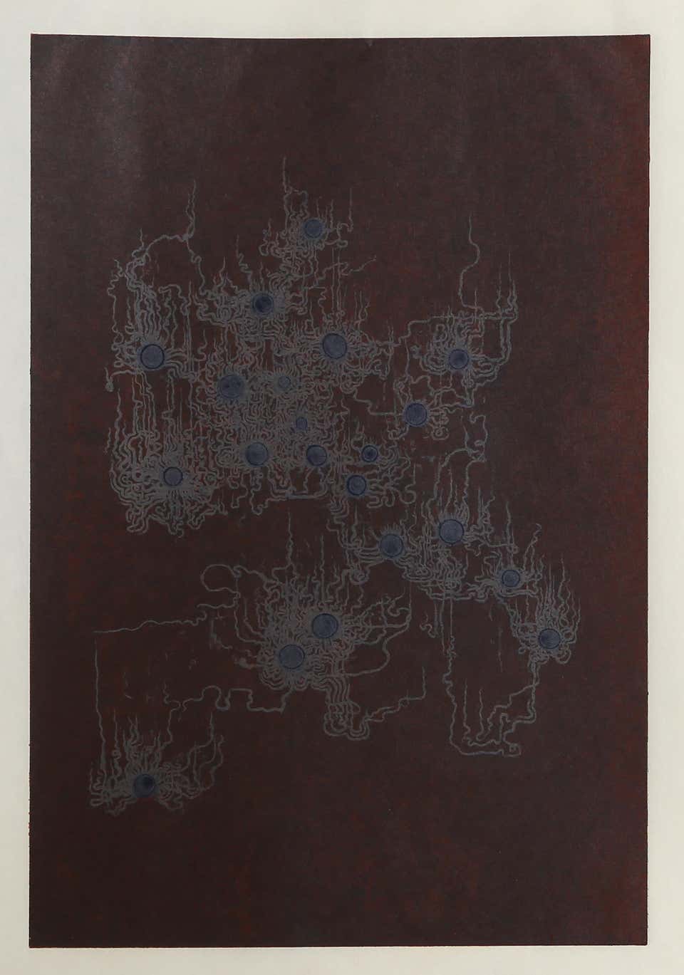 Imperfect Pearls in the Ether of Infinite Labor, Conceptual Woodcut by Mel Chin
