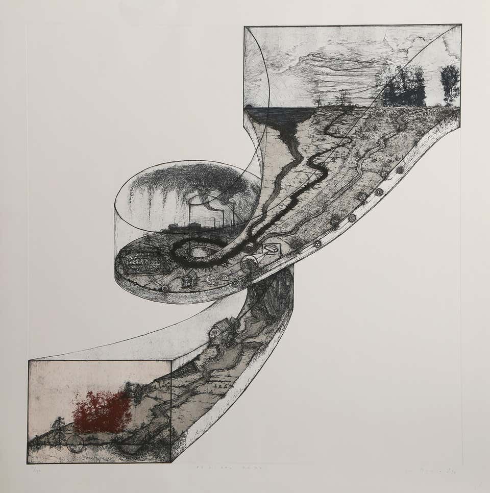 Revival Ramp, Conceptual Mixed Media Print by Mel Chin