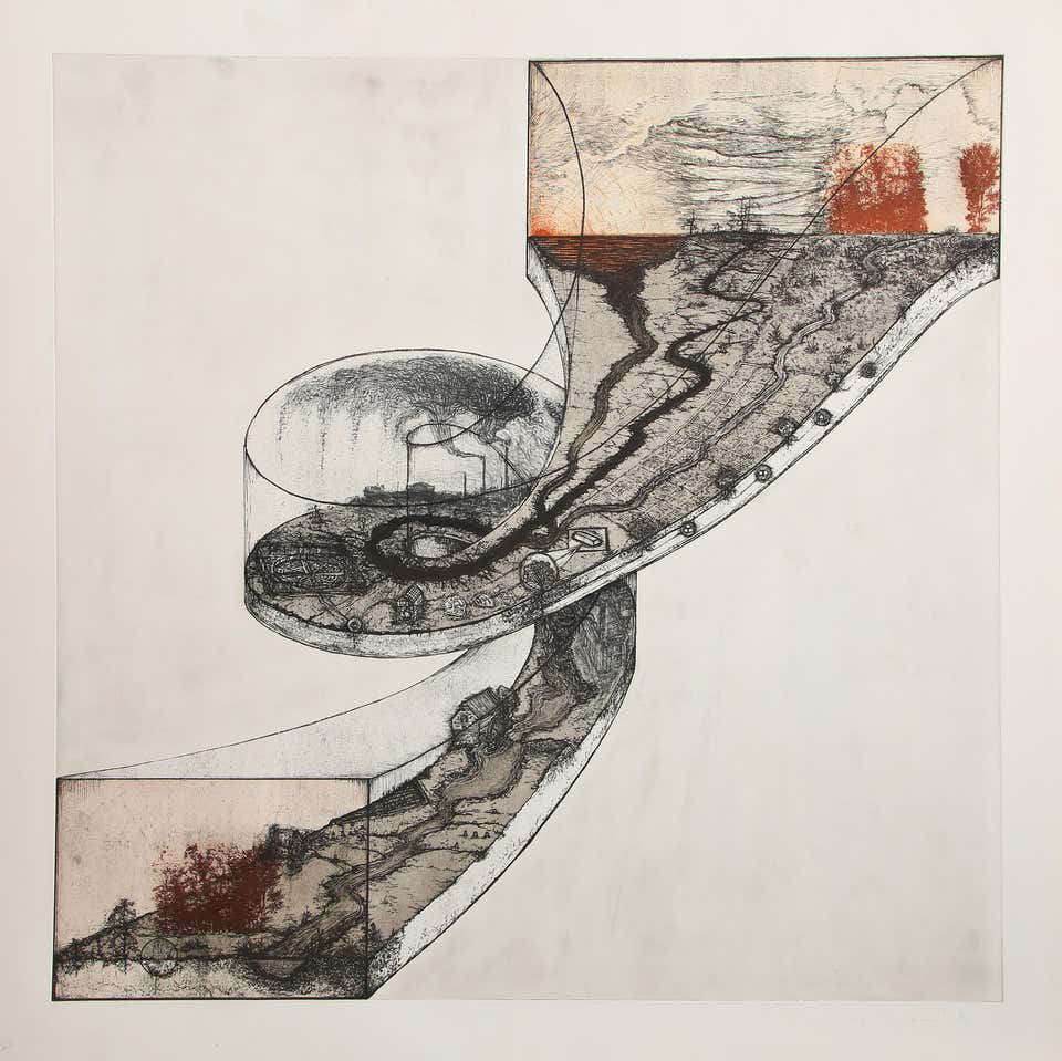 Revival Ramp (Yellow), Conceptual Mixed Media Print by Mel Chin