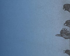 Il linguaggio degli uccelli, acquaforte concettuale con acquatinta di Mel Chin