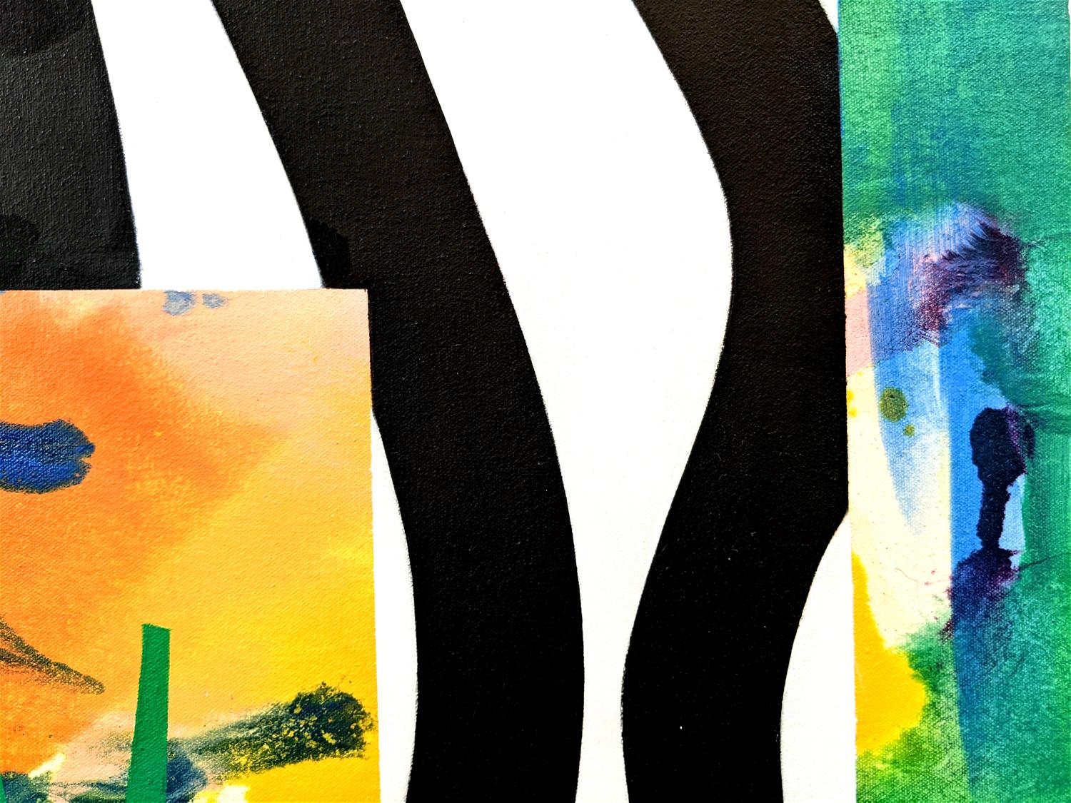 Among The Worst, Something Left - colourful, abstract, oil on canvas on panel - Abstract Painting by Mel Davis