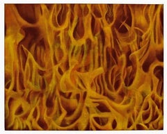 Fire, 2018, Mel Davis, Oil on linen, Figurative Abstraction