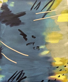Saucer Of Larks 3 - huile sur toile riche:: expressive:: colorée et abstraite