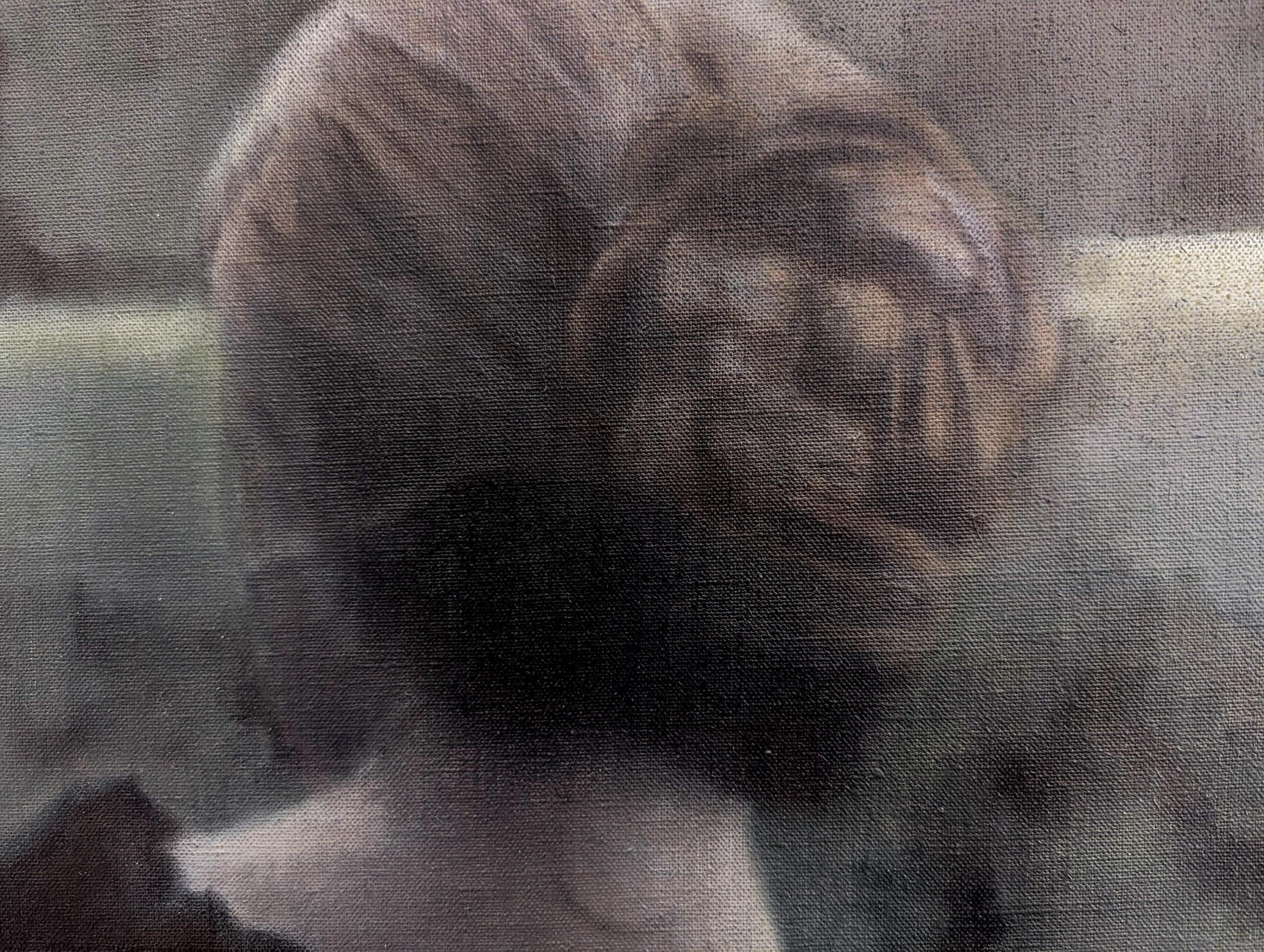 Questo romantico ritratto di una giovane donna è opera dell'artista canadese Mel Davis.
L'artista canadese ha sviluppato uno stile visivo unico che ricorda i maestri francesi del secolo scorso. I capelli della giovane donna sono acconciati in uno