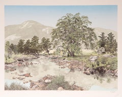 Lithographie réaliste américaine de Mel Hunter